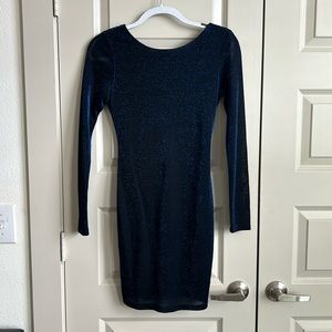 By & By Sheer Blue Dress